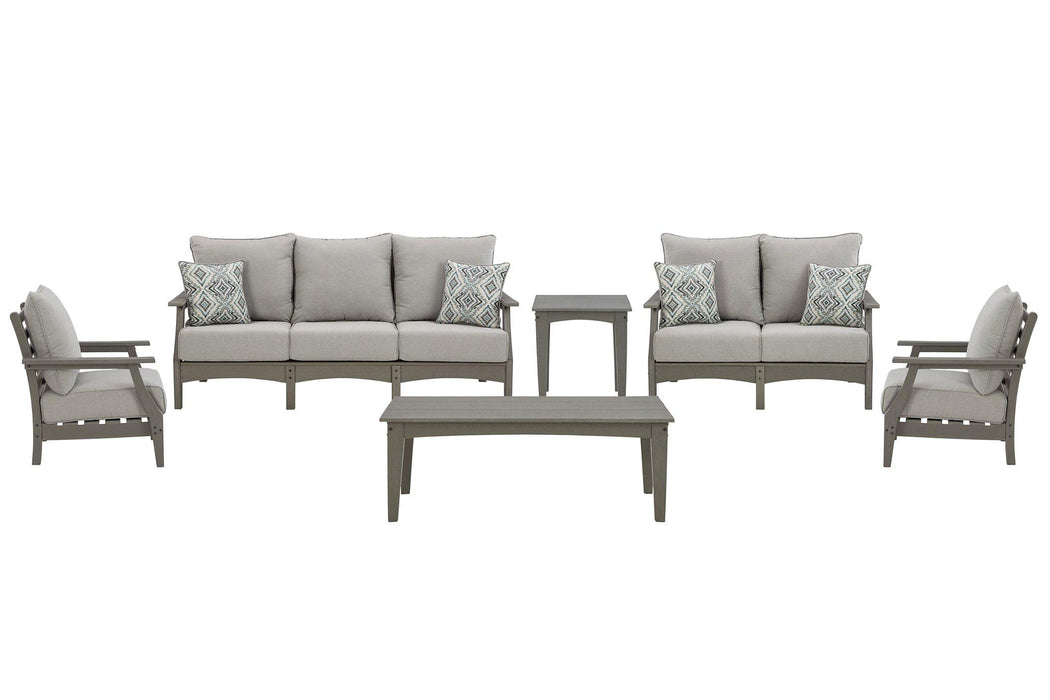 Visola Outdoor Sofa and Loveseat Set - Tony’s Furniture Store & Linen (GA) - Multi Location