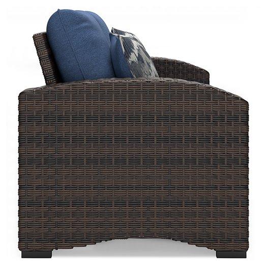 Windglow Outdoor Loveseat with Cushion - Tony’s Furniture Store & Linen (GA) - Multi Location