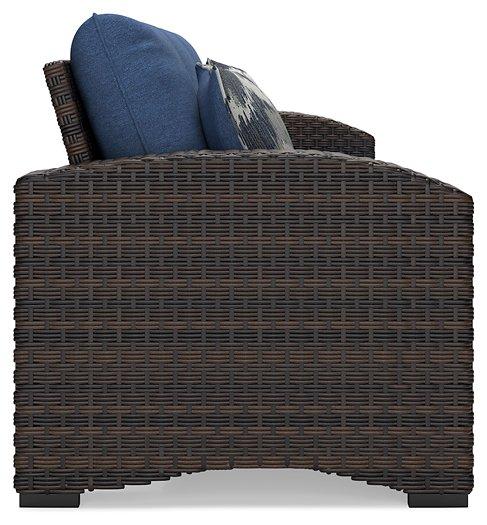 Windglow Outdoor Sofa with Cushion - Tony’s Furniture Store & Linen (GA) - Multi Location