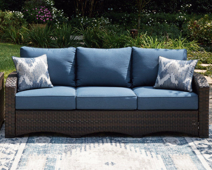 Windglow Outdoor Sofa with Cushion - Tony’s Furniture Store & Linen (GA) - Multi Location
