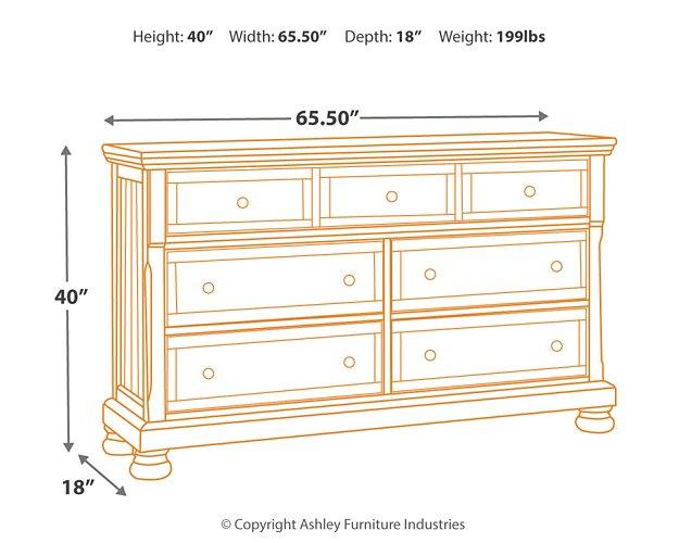 Flynnter Dresser and Mirror - Tony’s Furniture Store & Linen (GA) - Multi Location
