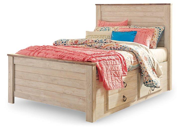 Willowton Bed with 2 Storage Drawers - Tony’s Furniture Store & Linen (GA) - Multi Location