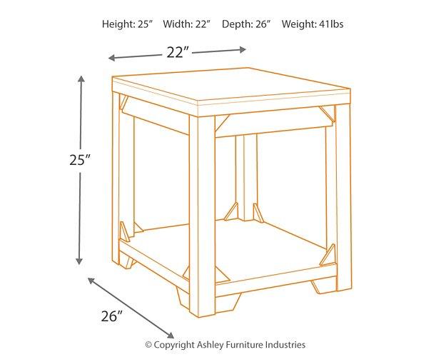 Fregine End Table - Tony’s Furniture Store & Linen (GA) - Multi Location