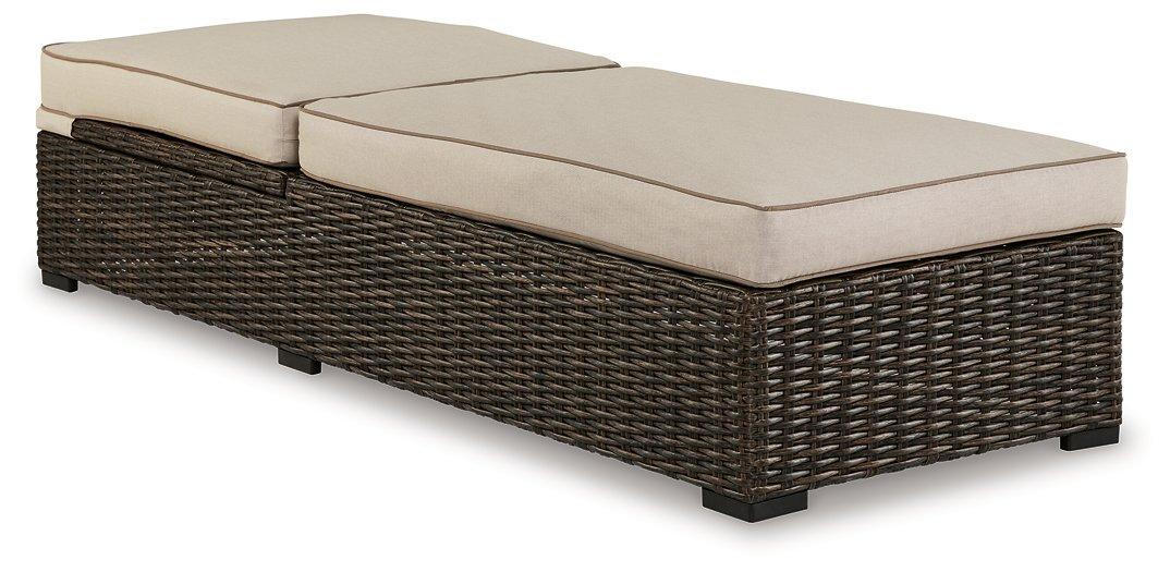 Coastline Bay Outdoor Chaise Lounge with Cushion - Tony’s Furniture Store & Linen (GA) - Multi Location