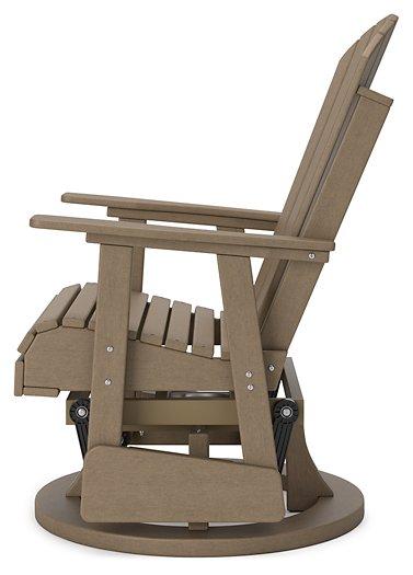 Hyland wave Outdoor Swivel Glider Chair - Tony’s Furniture Store & Linen (GA) - Multi Location
