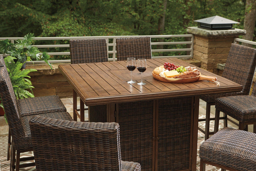 Paradise Trail Outdoor Bar Table Set - Tony’s Furniture Store & Linen (GA) - Multi Location