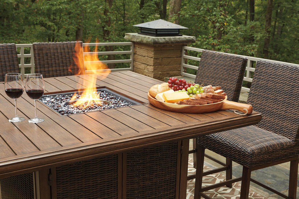 Paradise Trail Outdoor Bar Table Set - Tony’s Furniture Store & Linen (GA) - Multi Location