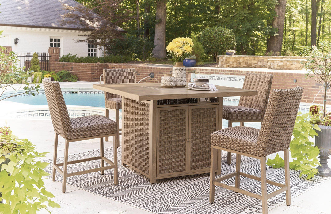 Walton Bridge Outdoor Bar Set - Tony’s Furniture Store & Linen (GA) - Multi Location