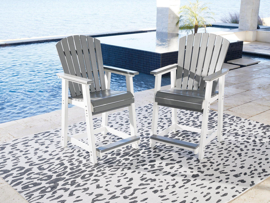 Transville Outdoor Counter Height Bar Stool (Set of 2) - Tony’s Furniture Store & Linen (GA) - Multi Location
