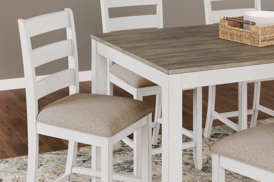Skempton Counter Height Dining Table and Bar Stools (Set of 7) - Tony’s Furniture Store & Linen (GA) - Multi Location