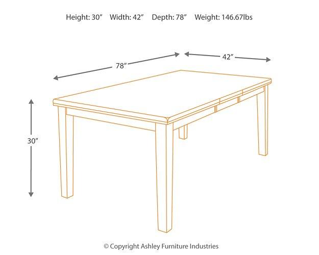 Ralene Dining Extension Table - Tony’s Furniture Store & Linen (GA) - Multi Location