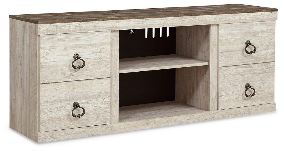Willowton TV Stand with Electric Fireplace - Tony’s Furniture Store & Linen (GA) - Multi Location