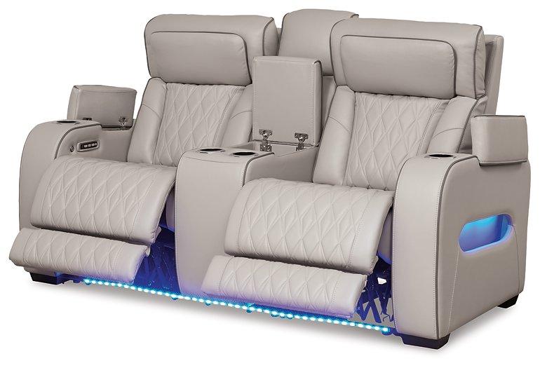Boyington Power Reclining Loveseat with Console - Tony’s Furniture Store & Linen (GA) - Multi Location