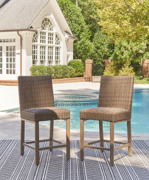 Walton Bridge Outdoor Bar Stool (Set of 2) - Tony’s Furniture Store & Linen (GA) - Multi Location