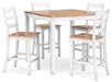 Gesthaven Counter Height Dining Table and 4 Barstools (Set of 5) - Tony’s Furniture Store & Linen (GA) - Multi Location
