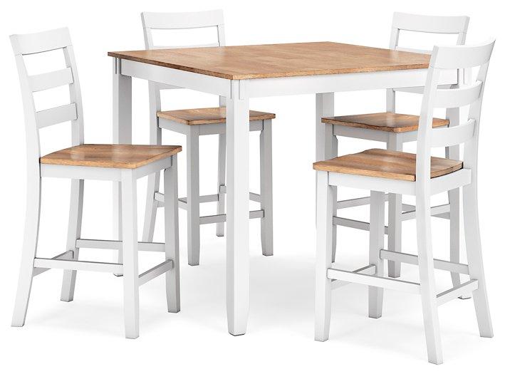 Gesthaven Counter Height Dining Table and 4 Barstools (Set of 5) - Tony’s Furniture Store & Linen (GA) - Multi Location