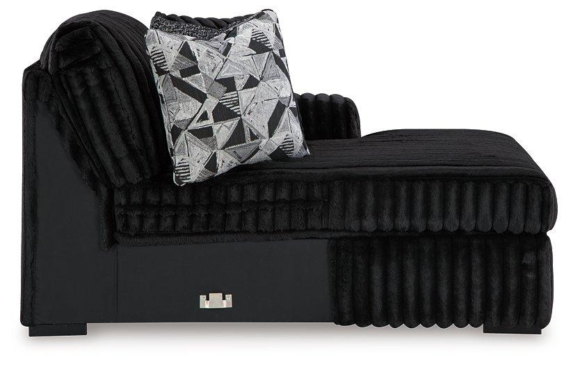 Midnight-Madness Sectional with Chaise - Tony’s Furniture Store & Linen (GA) - Multi Location