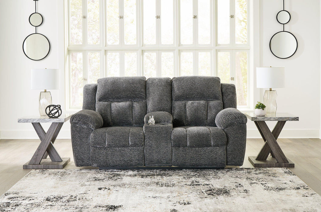 Frohn Reclining Loveseat with Console - Tony’s Furniture Store & Linen (GA) - Multi Location
