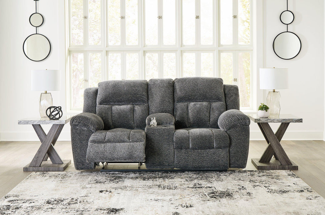 Frohn Reclining Loveseat with Console - Tony’s Furniture Store & Linen (GA) - Multi Location