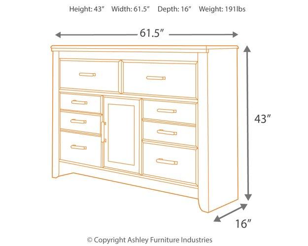 Juararo Dresser and Mirror - Tony’s Furniture Store & Linen (GA) - Multi Location