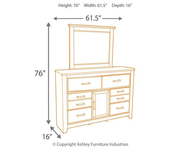 Juararo Dresser and Mirror - Tony’s Furniture Store & Linen (GA) - Multi Location