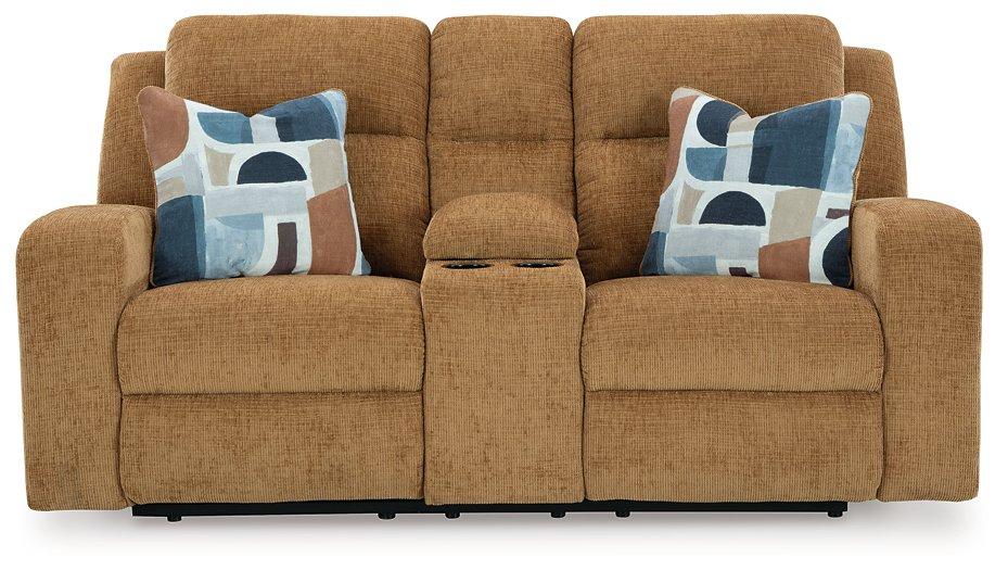 Kanlow Reclining Loveseat with Console - Tony’s Furniture Store & Linen (GA) - Multi Location