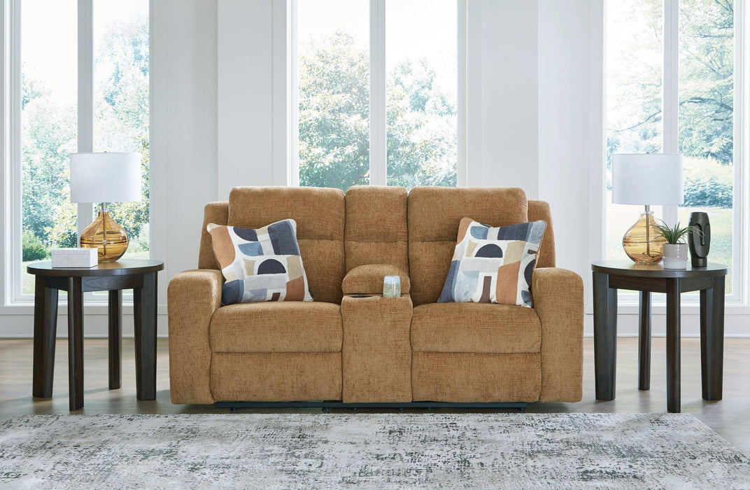 Kanlow Reclining Loveseat with Console - Tony’s Furniture Store & Linen (GA) - Multi Location