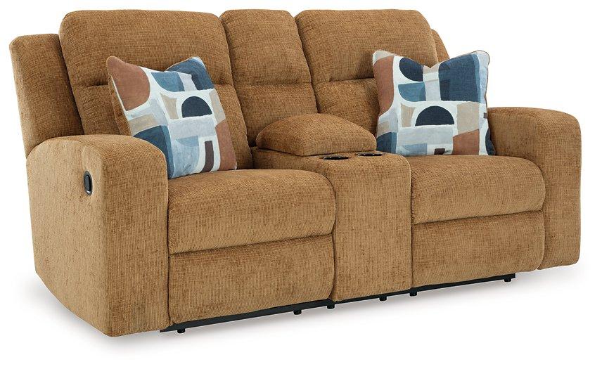Kanlow Reclining Loveseat with Console - Tony’s Furniture Store & Linen (GA) - Multi Location