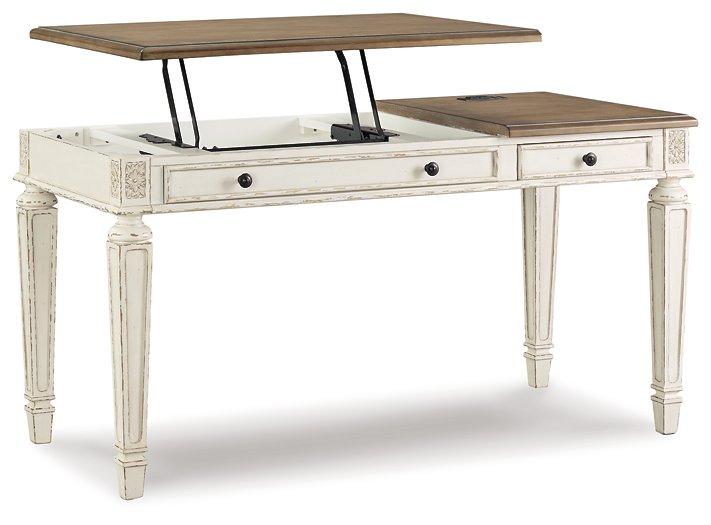Realyn 2-Piece Home Office Lift Top Desk - Tony’s Furniture Store & Linen (GA) - Multi Location