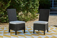 Beachcroft Outdoor Side Chair with Cushion (Set of 2) - Tony’s Furniture Store & Linen (GA) - Multi Location