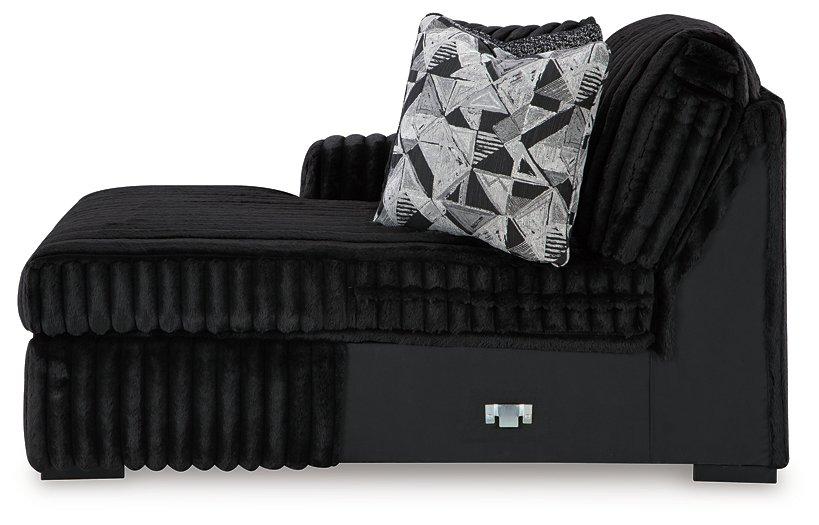 Midnight-Madness Sectional with Chaise - Tony’s Furniture Store & Linen (GA) - Multi Location