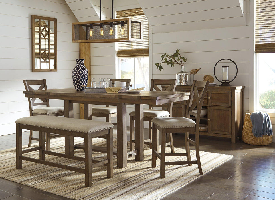 Moriville Counter Height Dining Bench - Tony’s Furniture Store & Linen (GA) - Multi Location