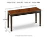 Owingsville Dining Bench - Tony’s Furniture Store & Linen (GA) - Multi Location