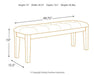 Ralene Dining Bench - Tony’s Furniture Store & Linen (GA) - Multi Location