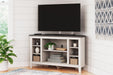 Dorrinson Corner TV Stand with Electric Fireplace - Tony’s Furniture Store & Linen (GA) - Multi Location