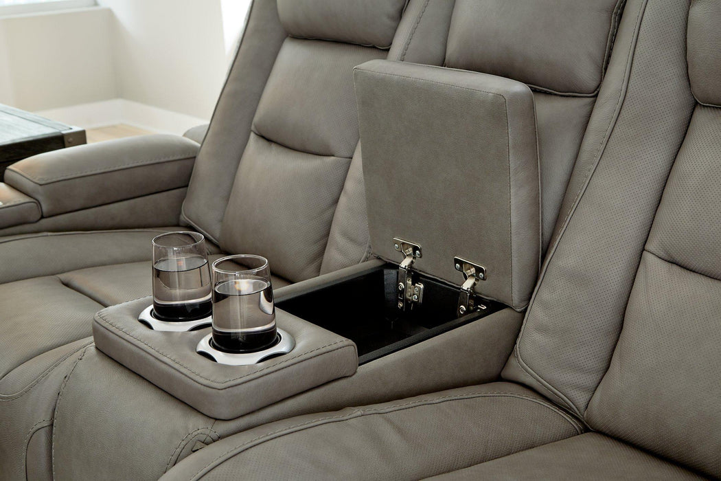 The Man-Den Power Reclining Loveseat with Console - Tony’s Furniture Store & Linen (GA) - Multi Location