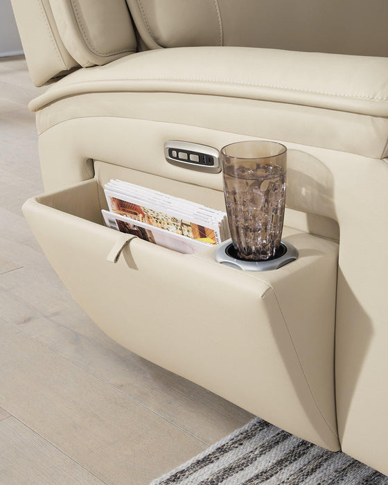 Double Deal Power Reclining Loveseat Sectional with Console - Tony’s Furniture Store & Linen (GA) - Multi Location