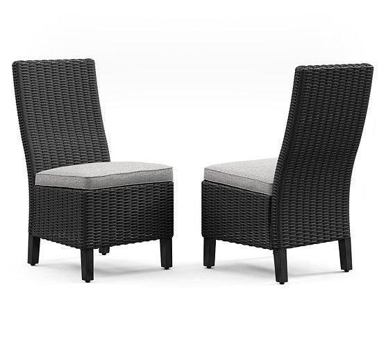 Beachcroft Outdoor Side Chair with Cushion (Set of 2) - Tony’s Furniture Store & Linen (GA) - Multi Location