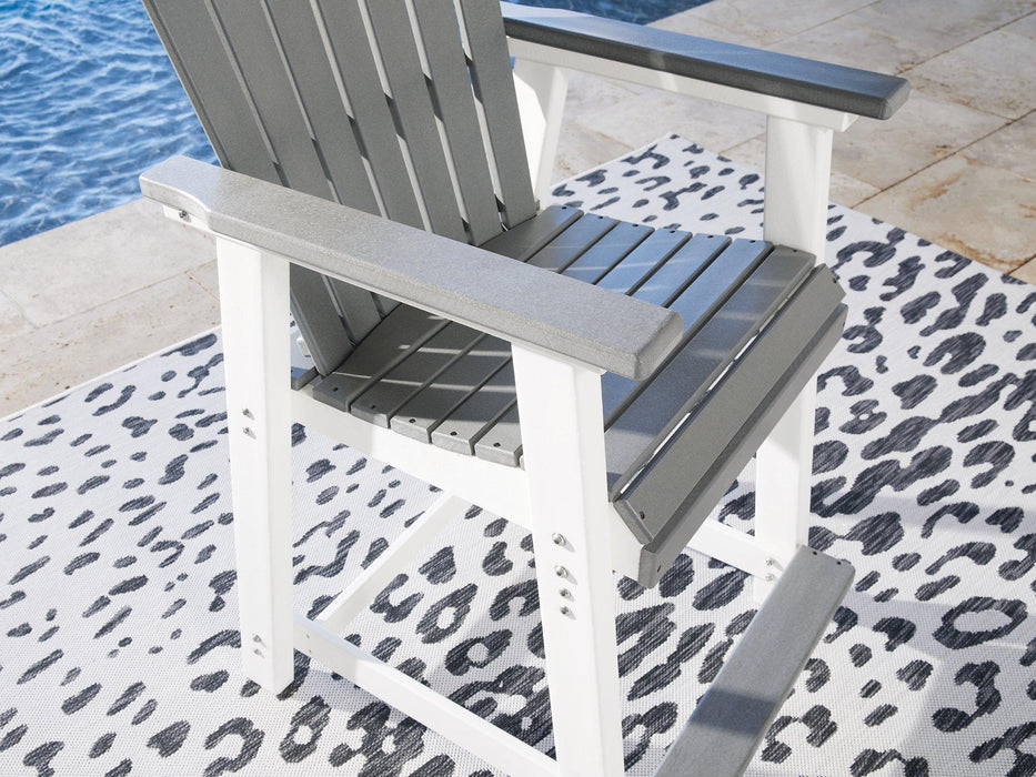 Transville Outdoor Counter Height Bar Stool (Set of 2) - Tony’s Furniture Store & Linen (GA) - Multi Location