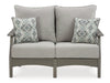 Visola Outdoor Loveseat and Coffee Table - Tony’s Furniture Store & Linen (GA) - Multi Location
