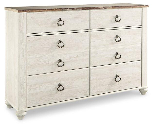 Willowton Dresser and Mirror - Tony’s Furniture Store & Linen (GA) - Multi Location