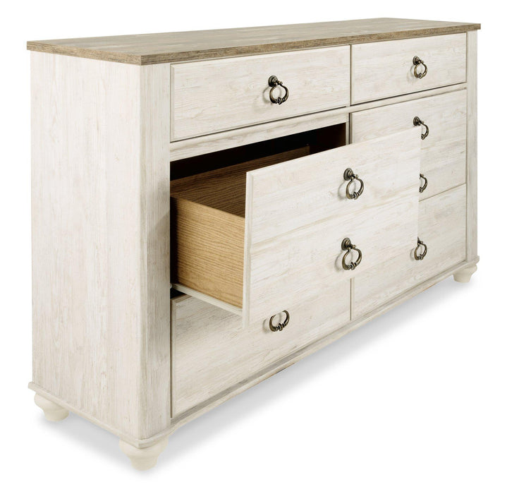 Willowton Dresser and Mirror - Tony’s Furniture Store & Linen (GA) - Multi Location