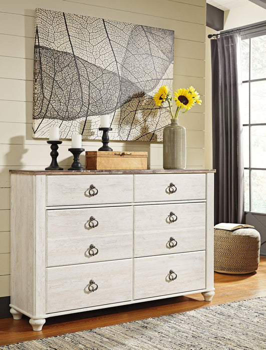 Willowton Dresser and Mirror - Tony’s Furniture Store & Linen (GA) - Multi Location