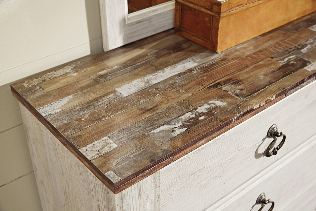 Willowton Dresser and Mirror - Tony’s Furniture Store & Linen (GA) - Multi Location