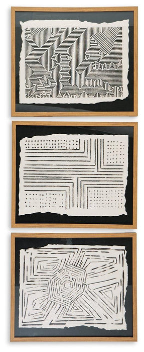 Wonderstow Wall Art (Set of 3) - Tony’s Furniture Store & Linen (GA) - Multi Location