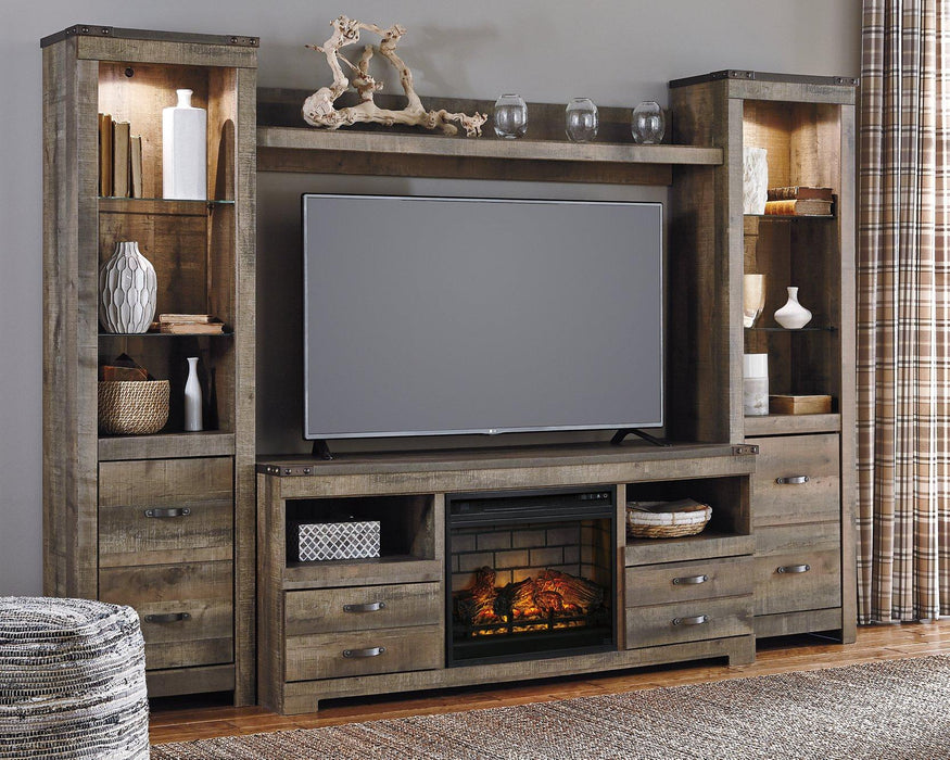 Trinell 4-Piece Entertainment Center with Electric Fireplace - Tony’s Furniture Store & Linen (GA) - Multi Location