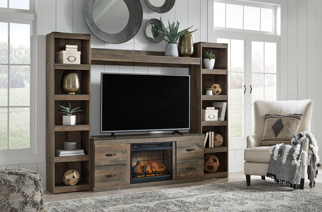 Trinell 4-Piece Entertainment Center with Electric Fireplace - Tony’s Furniture Store & Linen (GA) - Multi Location