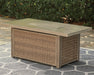 Beachcroft Beachcroft Fire Pit Table with Four Nuvella Swivel Lounge Chairs - Tony’s Furniture Store & Linen (GA) - Multi Location