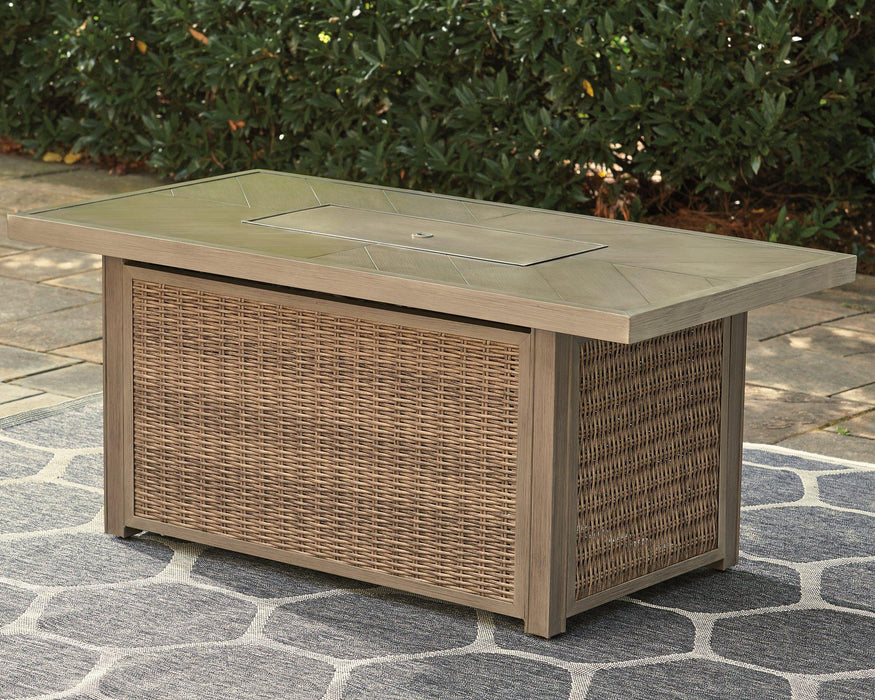 Beachcroft Outdoor Fire Pit Table - Tony’s Furniture Store & Linen (GA) - Multi Location
