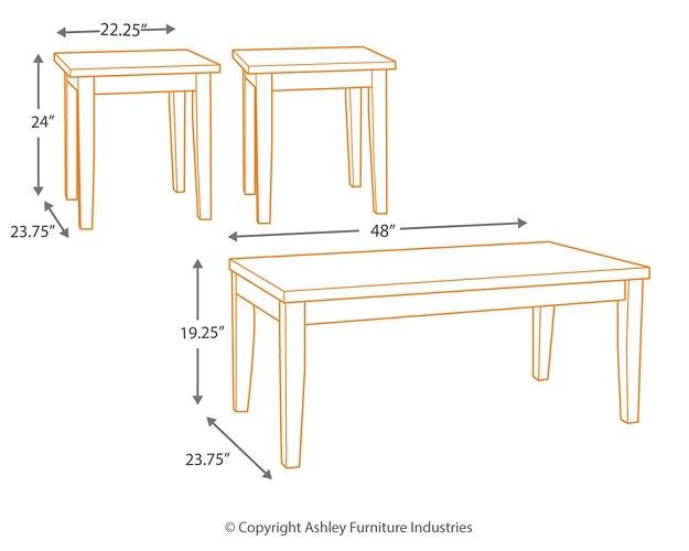 Maysville Table (Set of 3) - Tony’s Furniture Store & Linen (GA) - Multi Location